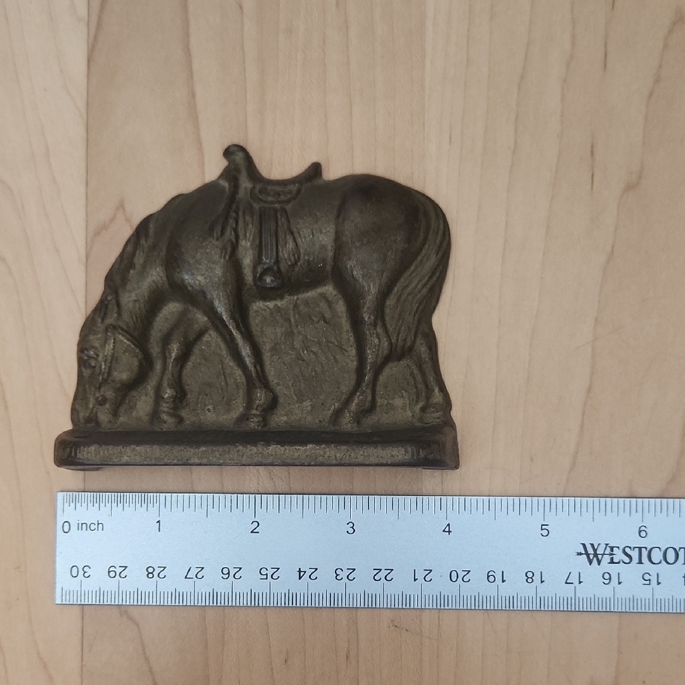 Bronze Horse Figurine door stop book end